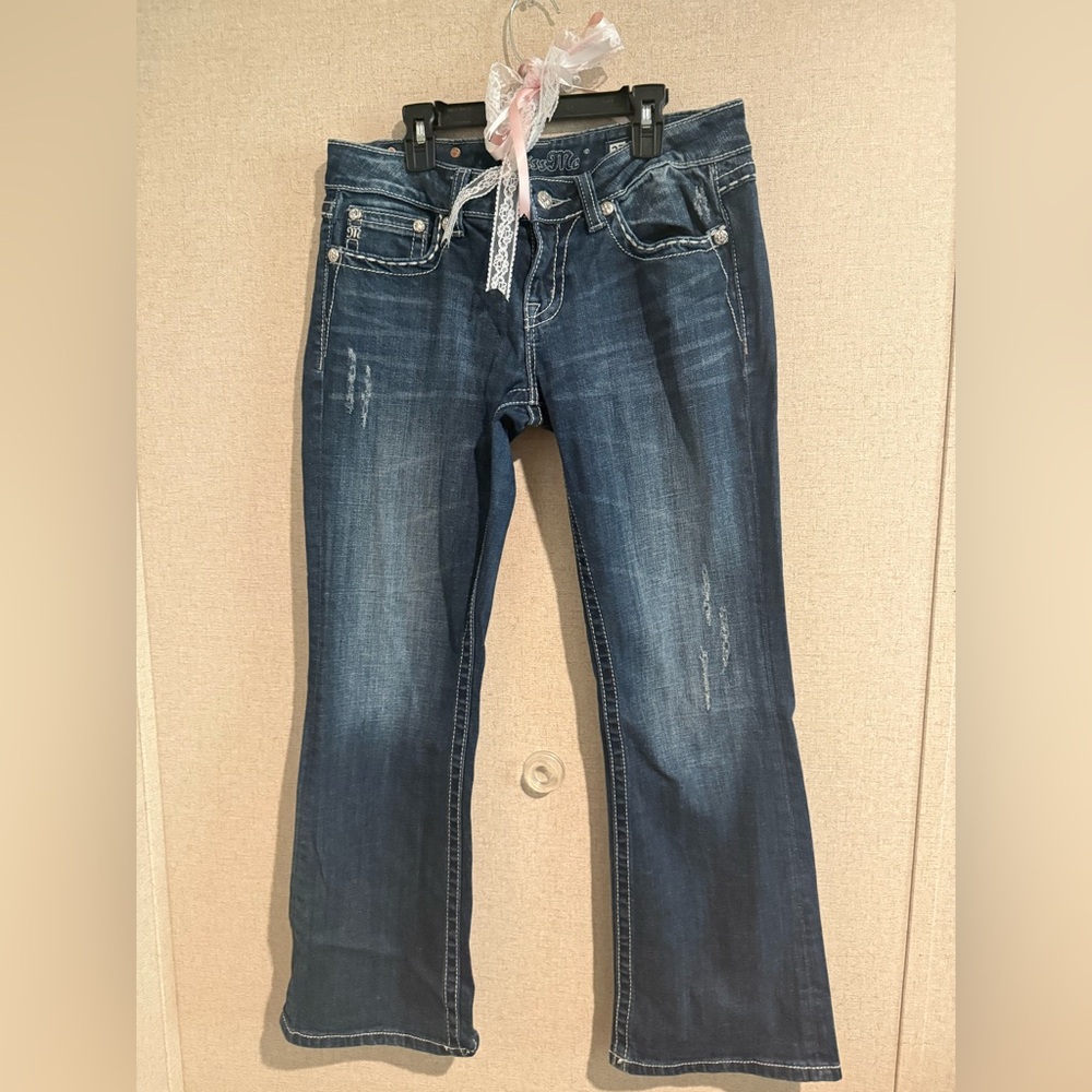 Miss Me Dark Blue Flare Jeans